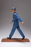 American Art Deco Shoe Advertising Character - Stylish Metal Figure